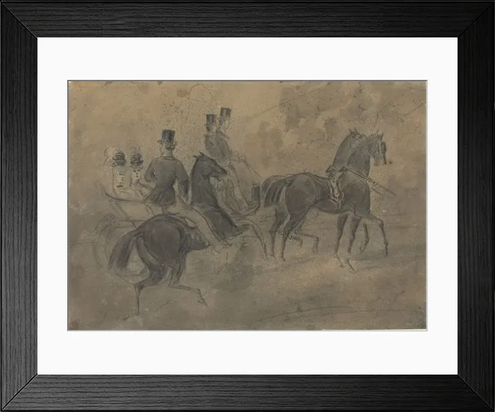 Framed Print : An Open Carriage. Creator: Constantin Guys Framed Print : An Open Carriage. Creator: Constantin Guys