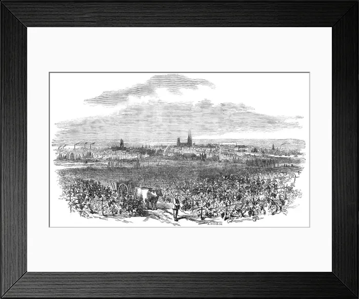 Framed Print : The City of Bordeaux, 1854. Creator: Edmund Evans Framed Print : The City of Bordeaux, 1854. Creator: Edmund Evans