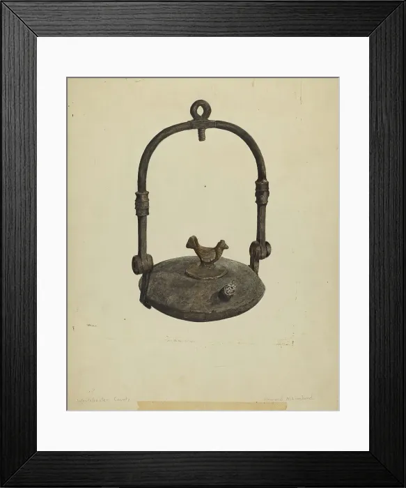 Framed Print : Whale Oil Ship Lamp, 1935 / 1942. Creator: Howard Lumbard Framed Print : Whale Oil Ship Lamp, 1935 / 1942. Creator: Howard Lumbard