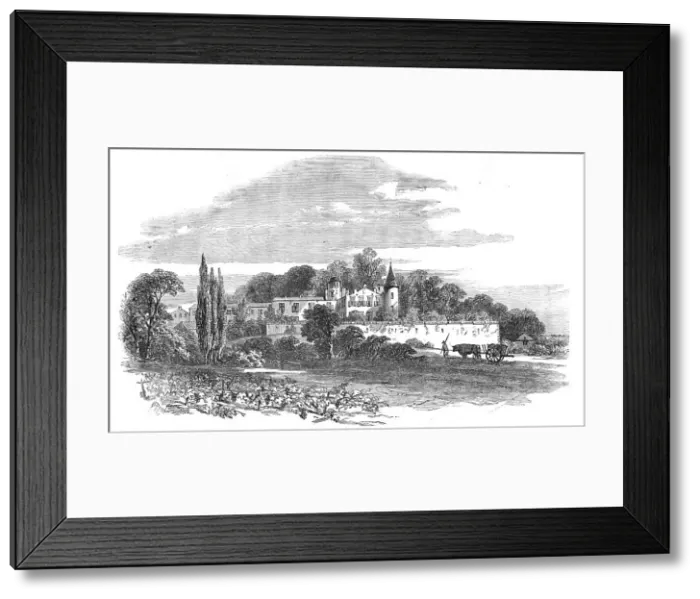 Framed Print : The Chateau Lafitte, Medoc, near Bordeaux, 1854. Creator: Edmund Evans Framed Print : The Chateau Lafitte, Medoc, near Bordeaux, 1854. Creator: Edmund Evans