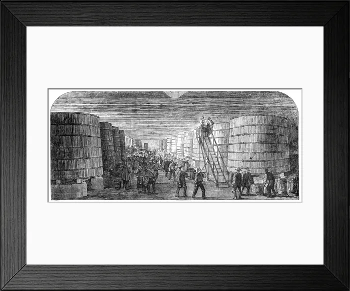 Framed Print : The Pressoir of the Chateau Lafitte near Bordeaux, 1854. Creator: Unknown Framed Print : The Pressoir of the Chateau Lafitte near Bordeaux, 1854. Creator: Unknown