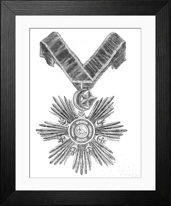 Framed Print : Decoration of the Mejidie, 1854. Creator: Unknown Framed Print : Decoration of the Mejidie, 1854. Creator: Unknown