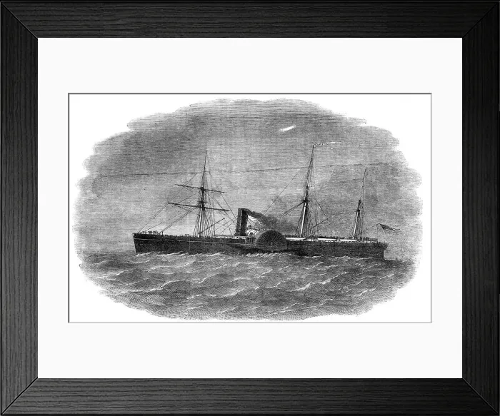 Framed Print : The Arctic Steam-Ship, 1854. Creator: Unknown. The Arctic Steam-Ship, 1854. Creator: Unknown Framed Print : The Arctic Steam-Ship, 1854. Creator: Unknown. The Arctic Steam-Ship, 1854. Creator: Unknown
