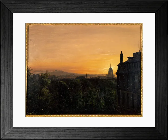 Framed Print : View of Paris, taken from Montparnasse, 1829. Creator: Unknown Framed Print : View of Paris, taken from Montparnasse, 1829. Creator: Unknown