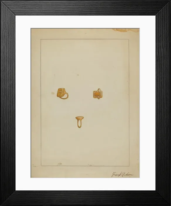 Framed Print : Gold Ring, c. 1936. Creator: Frank Nelson Framed Print : Gold Ring, c. 1936. Creator: Frank Nelson
