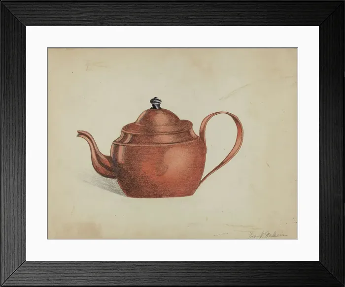 Framed Print : Tea Kettle, 1935 / 1942. Creator: Frank Nelson Framed Print : Tea Kettle, 1935 / 1942. Creator: Frank Nelson