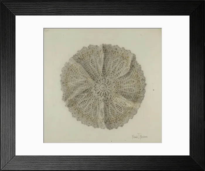 Framed Print : Doily, c. 1939. Creator: Frank Nelson Framed Print : Doily, c. 1939. Creator: Frank Nelson