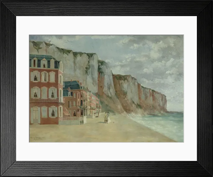 Framed Print : Le Tréport, 1872. Creator: Louise Abbema