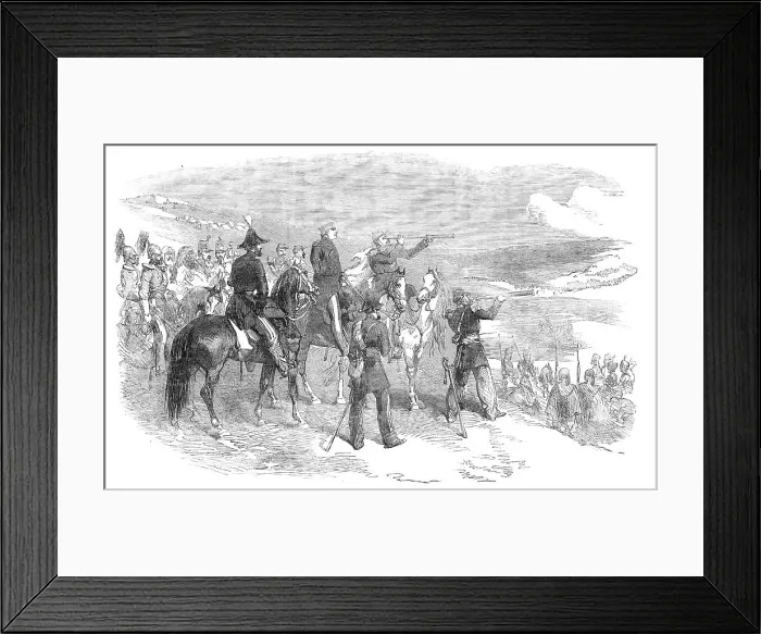 Framed Print : Lord Raglan and General Canrobert visiting the French Outposts opposite Sebastopol, 1854. Creator: Unknown Framed Print : Lord Raglan and General Canrobert visiting the French Outposts opposite Sebastopol, 1854. Creator: Unknown