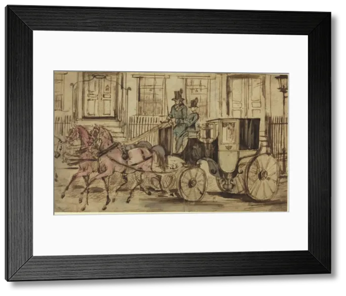 Framed Print : The Strawberry Roans. Creator: Constantin Guys Framed Print : The Strawberry Roans. Creator: Constantin Guys