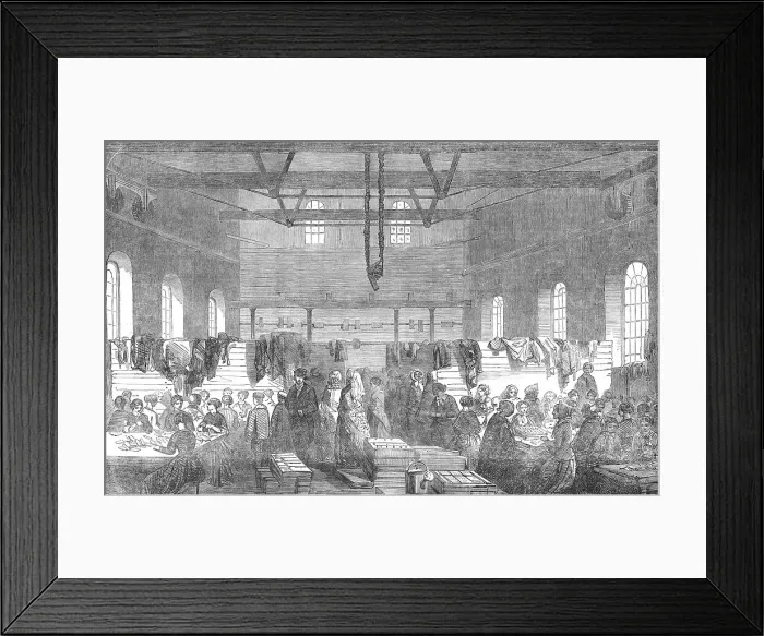 Framed Print : Ammunition Works at Northfleet - Ball-Cartridge-Making, 1854. Creator: Unknown Framed Print : Ammunition Works at Northfleet - Ball-Cartridge-Making, 1854. Creator: Unknown