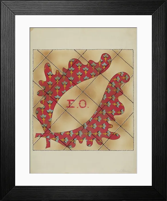 Framed Print : Quilt, c. 1936. Creator: Frank Nelson