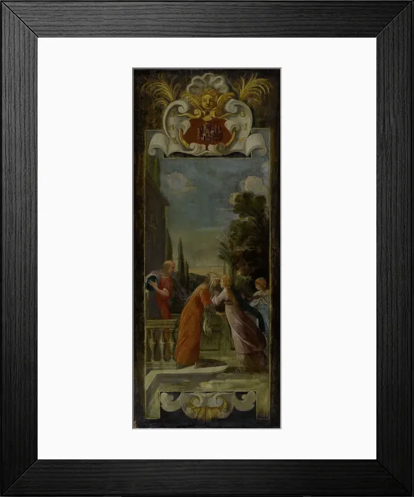Framed Print : La Visitation, between 1632 and 1634. Creator: Jean de Saint-Igny Framed Print : La Visitation, between 1632 and 1634. Creator: Jean de Saint-Igny