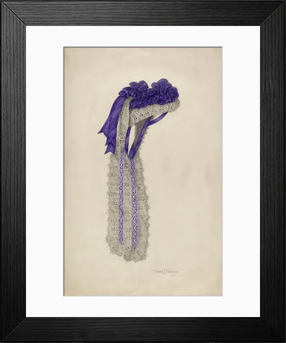 Framed Print : Straw Bonnet, c. 1938. Creator: Frank Nelson Framed Print : Straw Bonnet, c. 1938. Creator: Frank Nelson