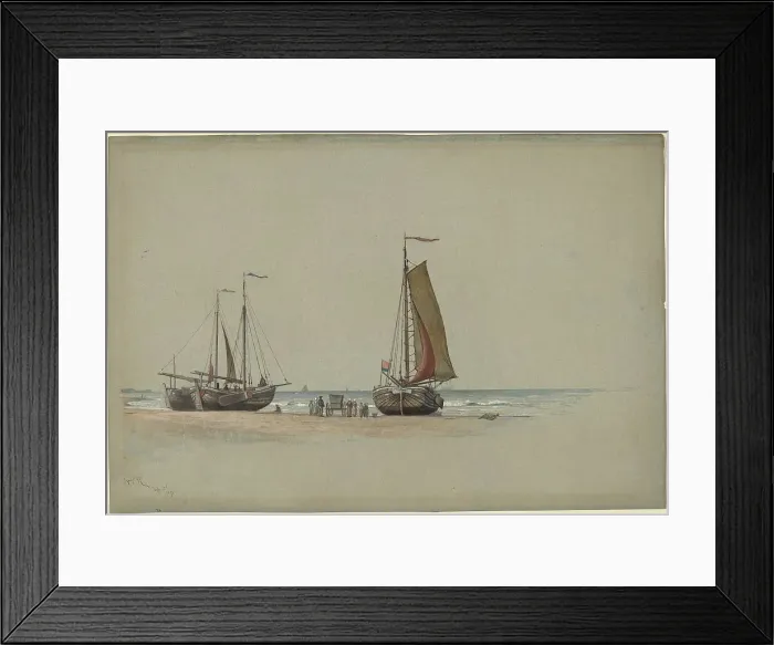 Framed Print : Blankenberge No.3, 1875. Creator: William Stanley Haseltine Framed Print : Blankenberge No.3, 1875. Creator: William Stanley Haseltine