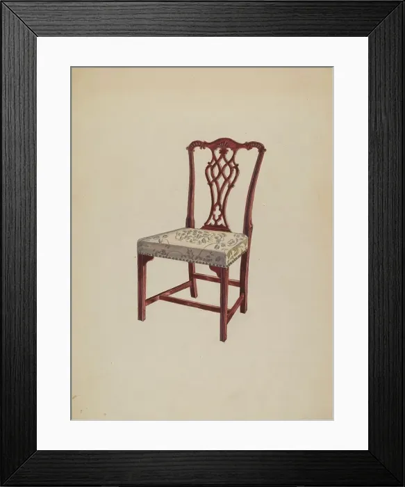 Framed Print : Chair, c. 1936. Creator: George Nelson Framed Print : Chair, c. 1936. Creator: George Nelson