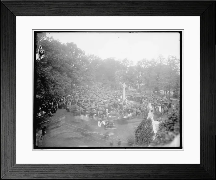 Framed Print : Group assembled near Peace Cross on the grounds of St. Albans, Washington, DC, between 1910 and 1920 Creator: Harris & Ewing. Group assembled near Peace Cross on the grounds of St Framed Print : Group assembled near Peace Cross on the grounds of St. Albans, Washington, DC, between 1910 and 1920 Creator: Harris & Ewing. Group assembled near Peace Cross on the grounds of St