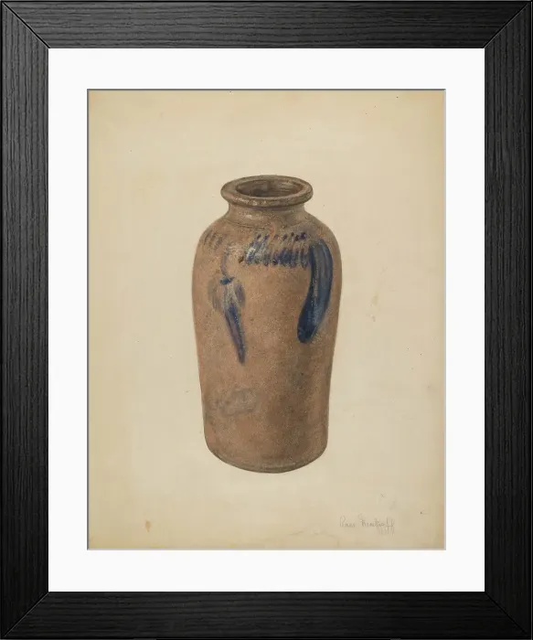 Framed Print : Vase, 1939. Creator: Anne Nemtzoff Framed Print : Vase, 1939. Creator: Anne Nemtzoff