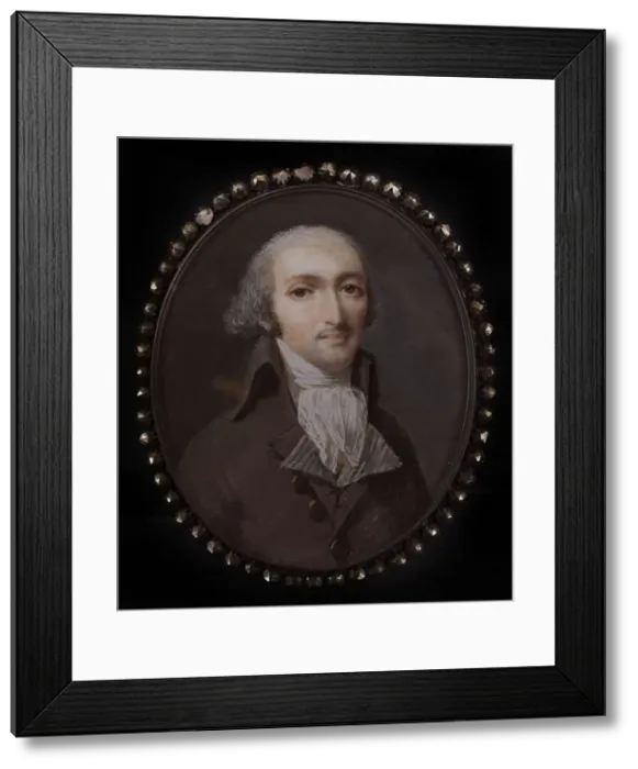 Framed Print : Portrait d'homme, c1790 - 1792. Creator: Ecole Francaise Framed Print : Portrait d'homme, c1790 - 1792. Creator: Ecole Francaise