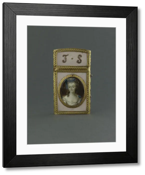 Framed Print : Etui à tablettes, between 1776 and 1777. Creators: Ecole Francaise, Unknown