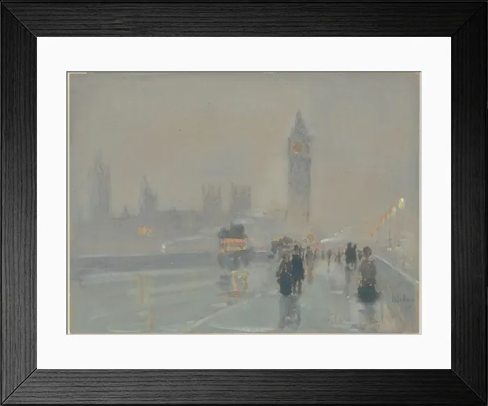 Framed Print : Big Ben, 1897 and 1907. Creator: Frederick Childe Hassam Framed Print : Big Ben, 1897 and 1907. Creator: Frederick Childe Hassam