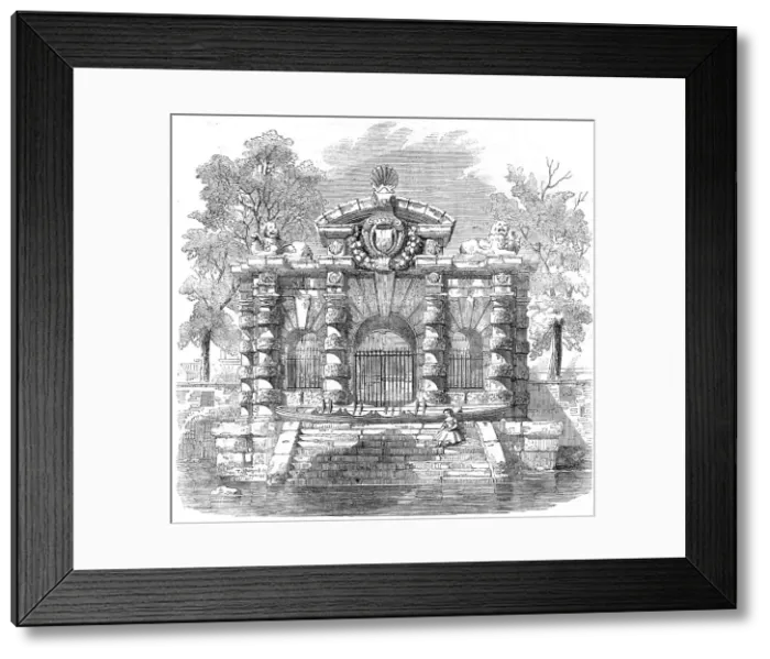 Framed Print : The Water-Gate of York House, Buckingham-Street, Strand, 1854. Creator: Unknown Framed Print : The Water-Gate of York House, Buckingham-Street, Strand, 1854. Creator: Unknown