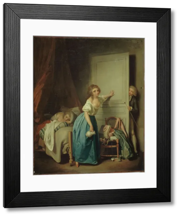 Framed Print : L'Indiscret, c1795. Creator: Louis Leopold Boilly Framed Print : L'Indiscret, c1795. Creator: Louis Leopold Boilly