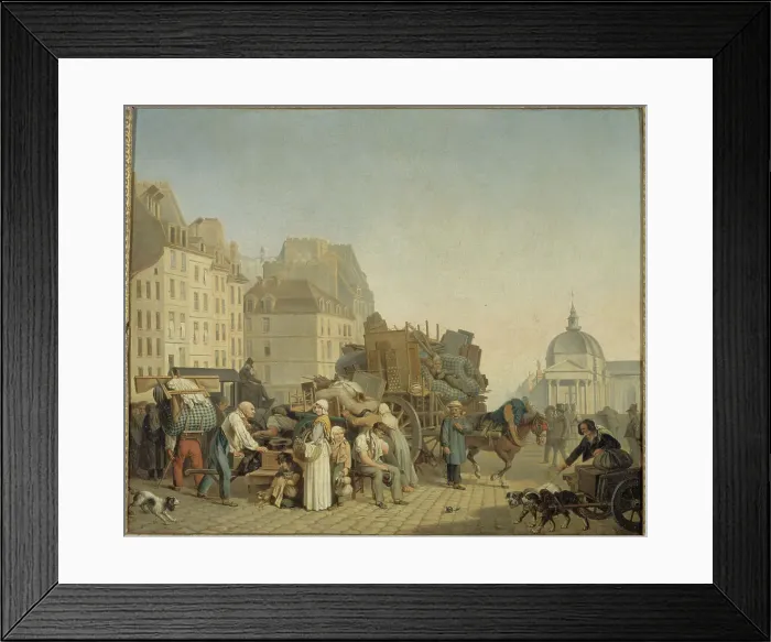 Framed Print : Les Déménagements, c1840. Creator: Louis Leopold Boilly Framed Print : Les Déménagements, c1840. Creator: Louis Leopold Boilly