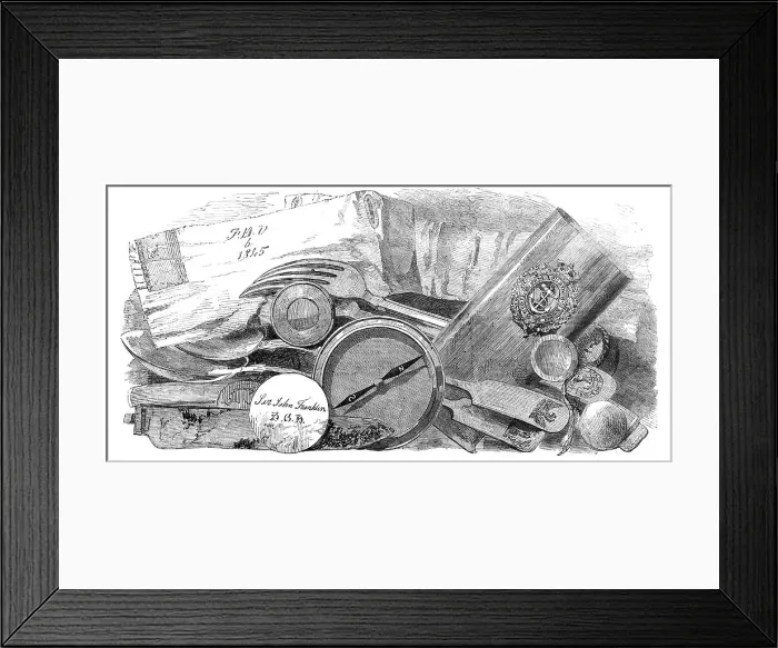 Framed Print : Relics of the Franklin Expedition, 1854. Creator: Unknown Framed Print : Relics of the Franklin Expedition, 1854. Creator: Unknown