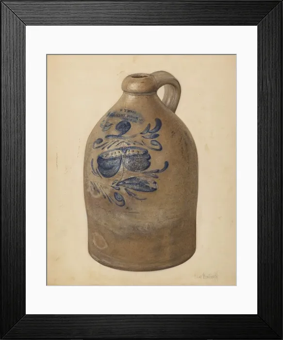 Framed Print : Jug, probably 1938. Creator: Anne Nemtzoff Framed Print : Jug, probably 1938. Creator: Anne Nemtzoff