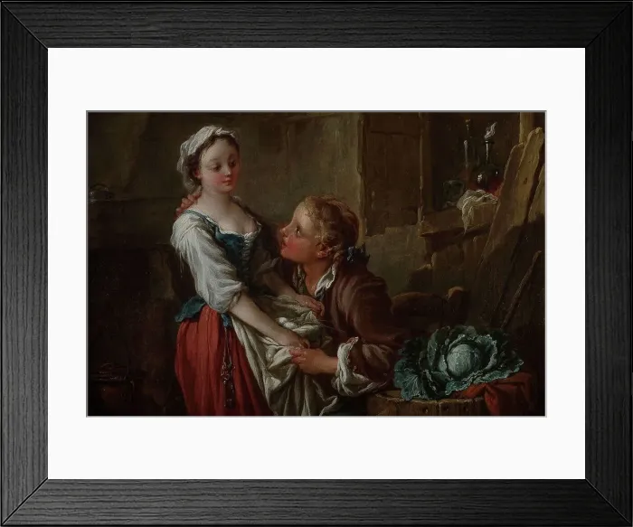 Framed Print : La Belle Cuisinière, Pre 1735. Creator: Francois Boucher Framed Print : La Belle Cuisinière, Pre 1735. Creator: Francois Boucher