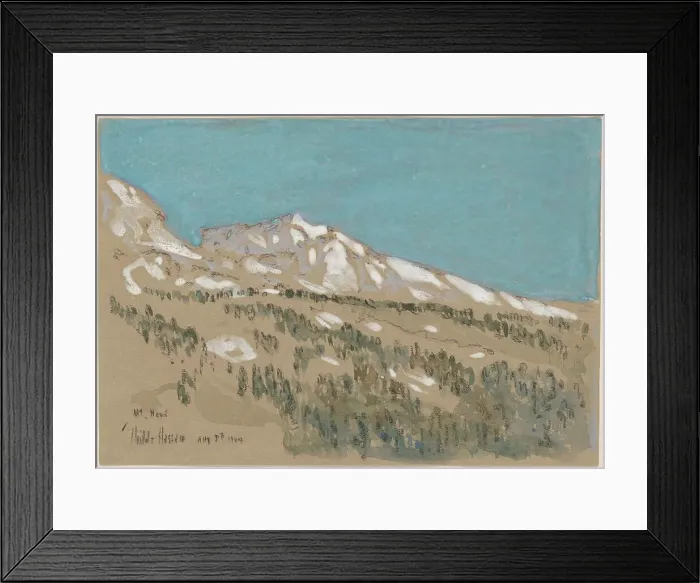 Framed Print : Mount Hood, Oregon, 1904. Creator: Frederick Childe Hassam Framed Print : Mount Hood, Oregon, 1904. Creator: Frederick Childe Hassam