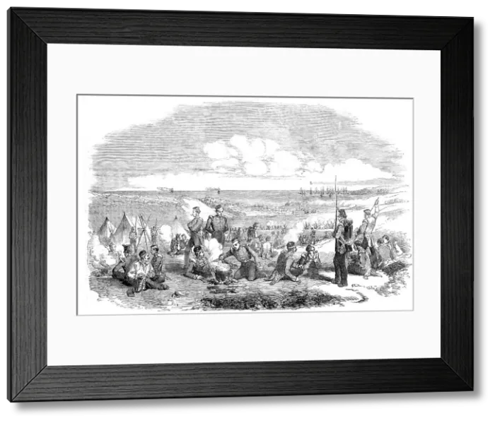 Framed Print : Camp of the 21st Fusiliers, on the Heights of Sebastopol, 1854. Creator: Unknown Framed Print : Camp of the 21st Fusiliers, on the Heights of Sebastopol, 1854. Creator: Unknown
