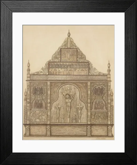 Framed Print : Decorah Altar, 1935 / 1942. Creator: Raymond Neumann Framed Print : Decorah Altar, 1935 / 1942. Creator: Raymond Neumann