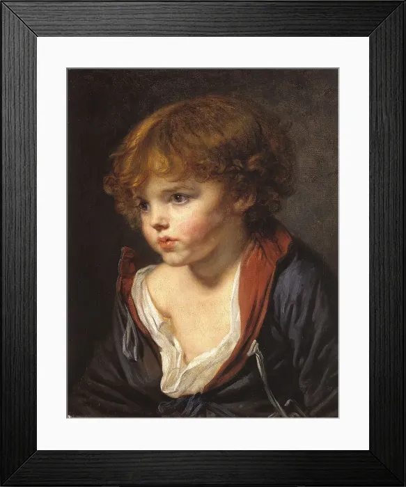 Framed Print : Petit Garçon blond à la chemise ouverte, c1760. Creator: Jean-Baptiste Greuze Framed Print : Petit Garçon blond à la chemise ouverte, c1760. Creator: Jean-Baptiste Greuze