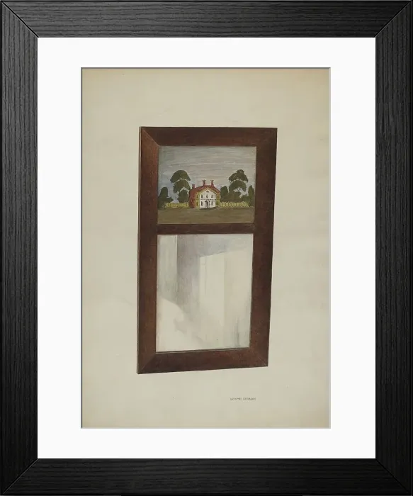 Framed Print : Mirror, c. 1940. Creator: Raymond Neumann Framed Print : Mirror, c. 1940. Creator: Raymond Neumann