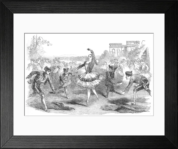 Framed Print : The Spanish Dancers, at the Haymarket Theatre, 1854. Creator: Unknown. The Spanish Dancers, at the Haymarket Theatre, 1854. Creator: Unknown Framed Print : The Spanish Dancers, at the Haymarket Theatre, 1854. Creator: Unknown. The Spanish Dancers, at the Haymarket Theatre, 1854. Creator: Unknown