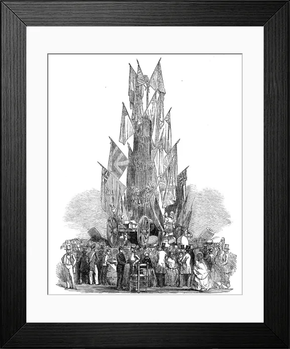 Framed Print : The Grand Military Trophy, at the Crystal Palace, 1854. Creator: Unknown