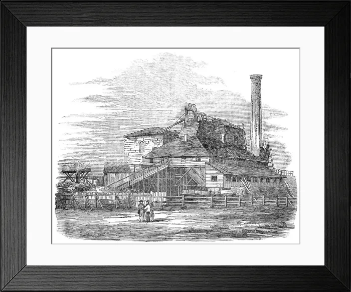 Framed Print : Mouth of the Harton Coal-Pit, South Shields, 1854. Creator: Unknown Framed Print : Mouth of the Harton Coal-Pit, South Shields, 1854. Creator: Unknown