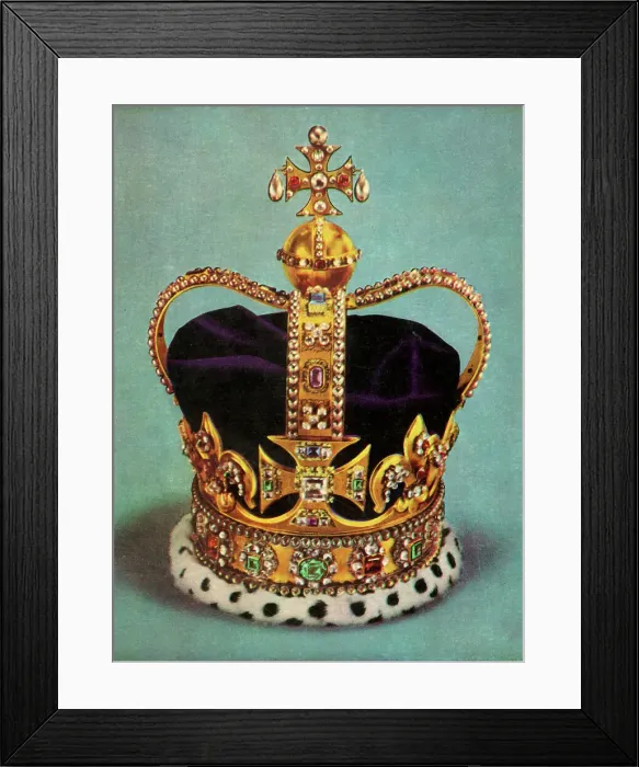 Framed Print : St. Edward's Crown, 1962. Creator: Unknown Framed Print : St. Edward's Crown, 1962. Creator: Unknown
