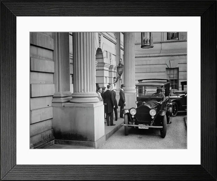 Framed Print : Belgian Mission To U.S. Arriving At Lars I.E. Larz Anderson Home, 1917. Creator: Harris & Ewing. Belgian Mission To U.S. Arriving At Lars I.E. Larz Anderson Home, 1917. Creator: Harris & Ewing Framed Print : Belgian Mission To U.S. Arriving At Lars I.E. Larz Anderson Home, 1917. Creator: Harris & Ewing. Belgian Mission To U.S. Arriving At Lars I.E. Larz Anderson Home, 1917. Creator: Harris & Ewing