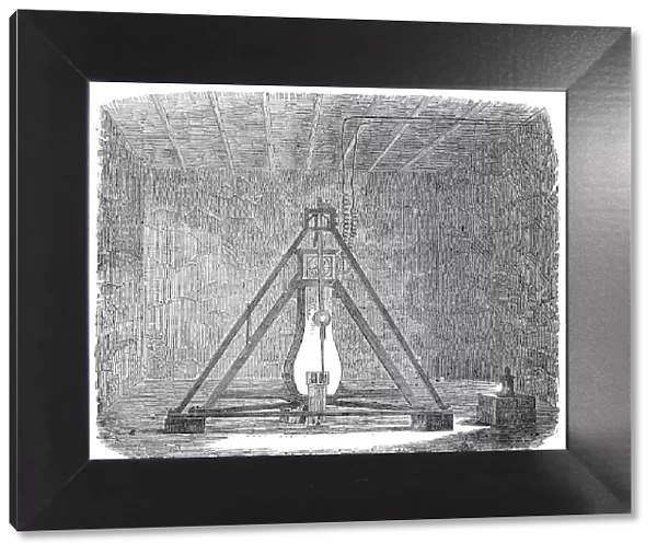Pendulum-Room at the Bottom of the Harton Coal-Pit, 1854. Creator: Unknown