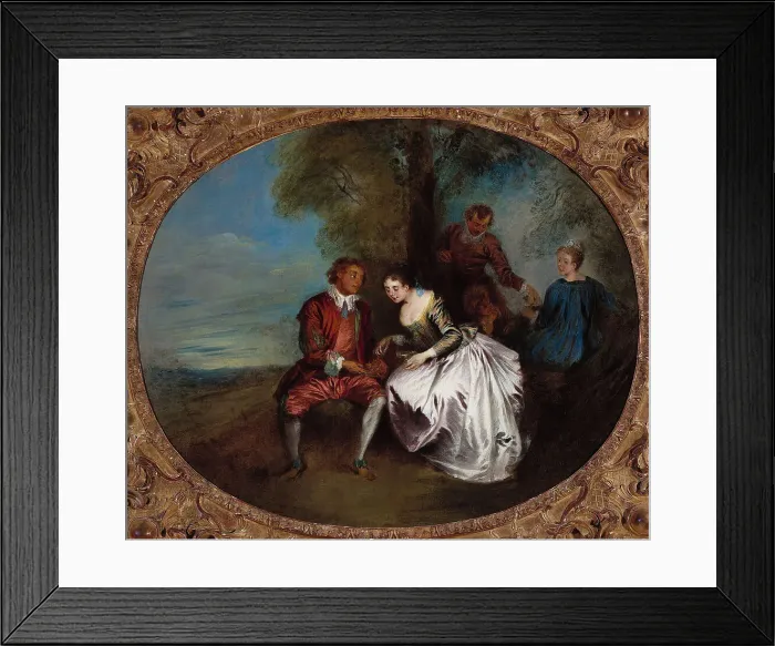Framed Print : Le Dénicheur de moineaux. Creator: Jean-Baptiste Pater Framed Print : Le Dénicheur de moineaux. Creator: Jean-Baptiste Pater