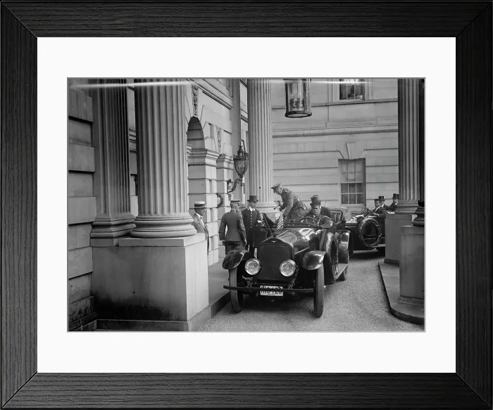 Framed Print : Belgian Mission To U.S. Arriving At Lars I.E. Larz Anderson Home - Gen. Leclereq Leaving Auto, 1917. Creator: Harris & Ewing. Belgian Mission To U.S. Arriving At Lars I.E. Larz Anderson Home - Gen. Leclereq Leaving Auto, 1917 Framed Print : Belgian Mission To U.S. Arriving At Lars I.E. Larz Anderson Home - Gen. Leclereq Leaving Auto, 1917. Creator: Harris & Ewing. Belgian Mission To U.S. Arriving At Lars I.E. Larz Anderson Home - Gen. Leclereq Leaving Auto, 1917