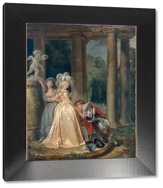 Le Serment à l'amour (The Oath to Love), 1786. Creator: Trinquesse, Louis Rolland (c. 1746-1800)