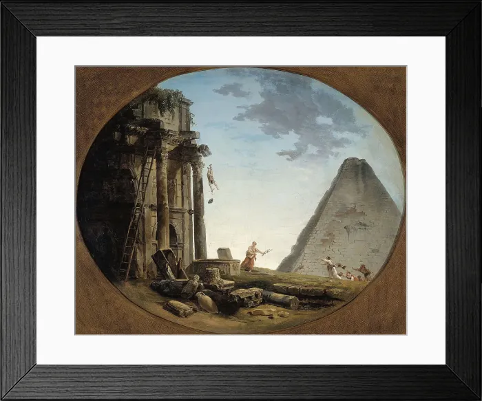 Framed Print : L'Accident, between 1790 - 1804. Creator: Hubert Robert Framed Print : L'Accident, between 1790 - 1804. Creator: Hubert Robert