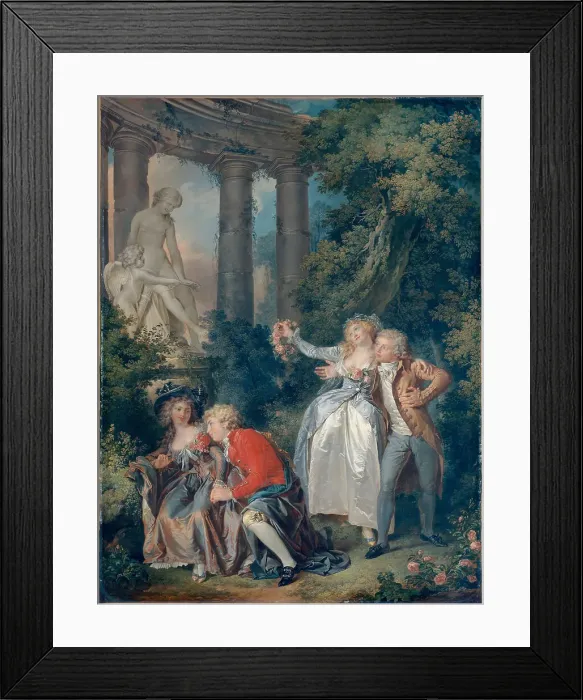 Framed Print : L'Offrande à Vénus (An Offering to Venus), 1786. Creator: Trinquesse, Louis Rolland (c. 1746-1800) Framed Print : L'Offrande à Vénus (An Offering to Venus), 1786. Creator: Trinquesse, Louis Rolland (c. 1746-1800)