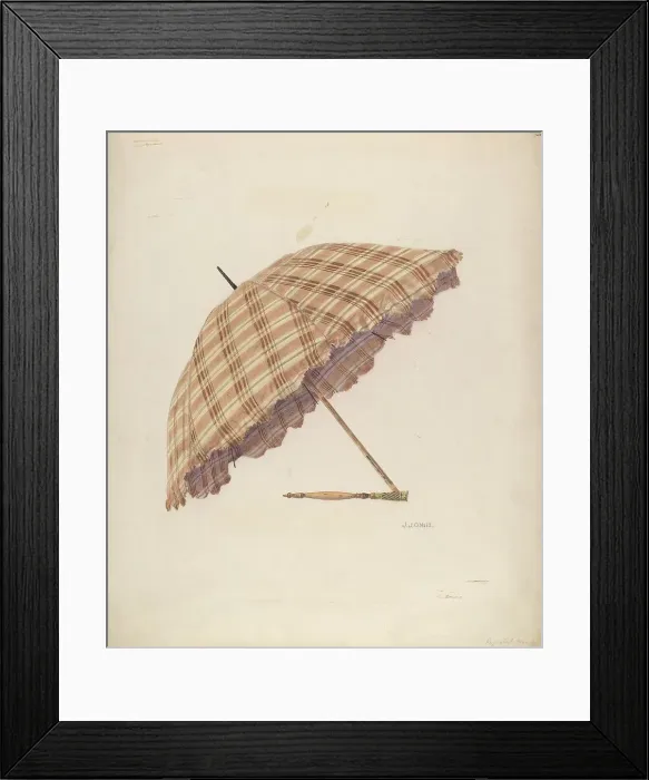 Framed Print : Parasol, 1938. Creator: J. J. Neill Framed Print : Parasol, 1938. Creator: J. J. Neill