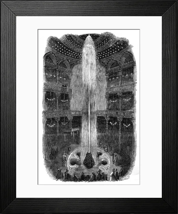 Framed Print : The Luminous Fountain, at the Panopticon, Leicester-Square, 1854. Creator: Unknown Framed Print : The Luminous Fountain, at the Panopticon, Leicester-Square, 1854. Creator: Unknown