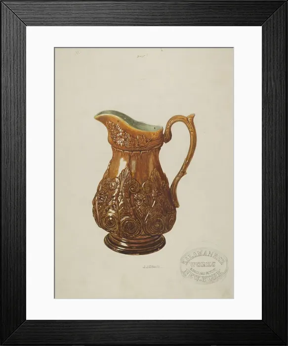 Framed Print : Pitcher, c. 1938. Creator: J. J. Neill Framed Print : Pitcher, c. 1938. Creator: J. J. Neill